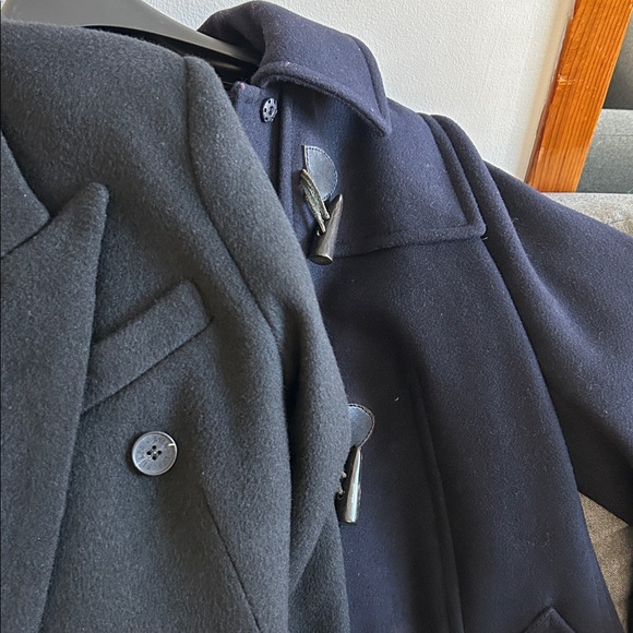 Philosophy Hooded Wool Navy Toggle Coat - Picture 8 of 8